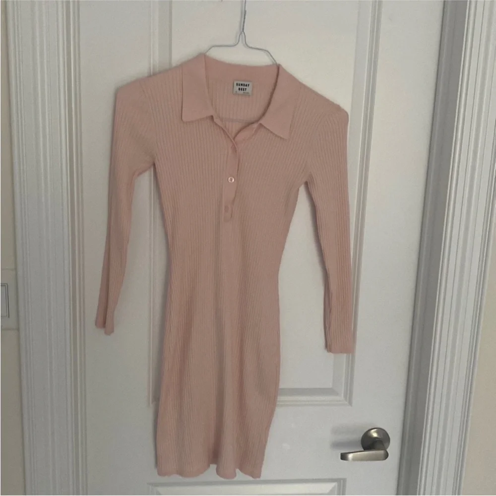 Aritzia Pink Polo Dress - Picture 4 of 8